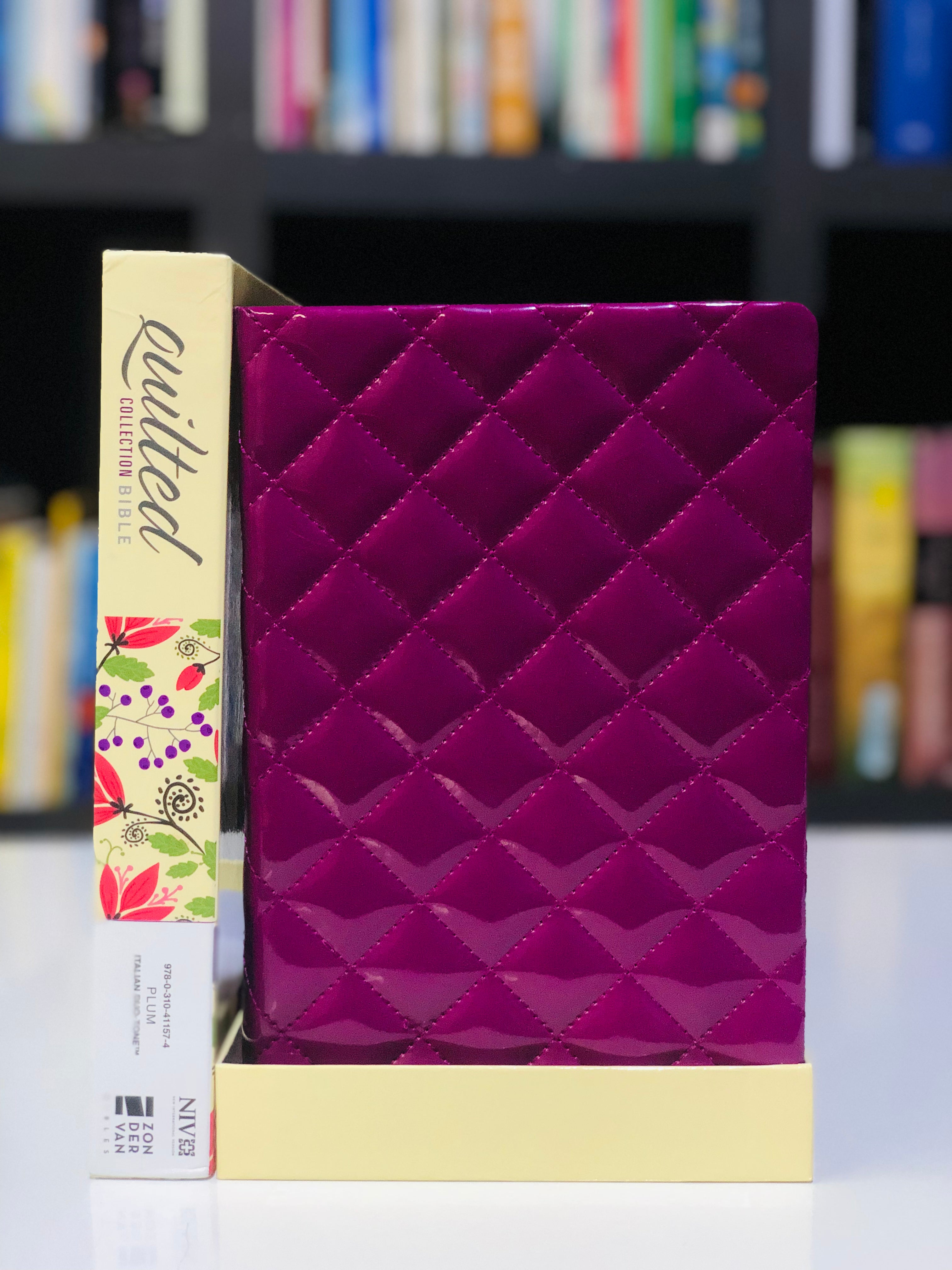 NIV, Quilted Collection Bible, Imitation Leather, Purple