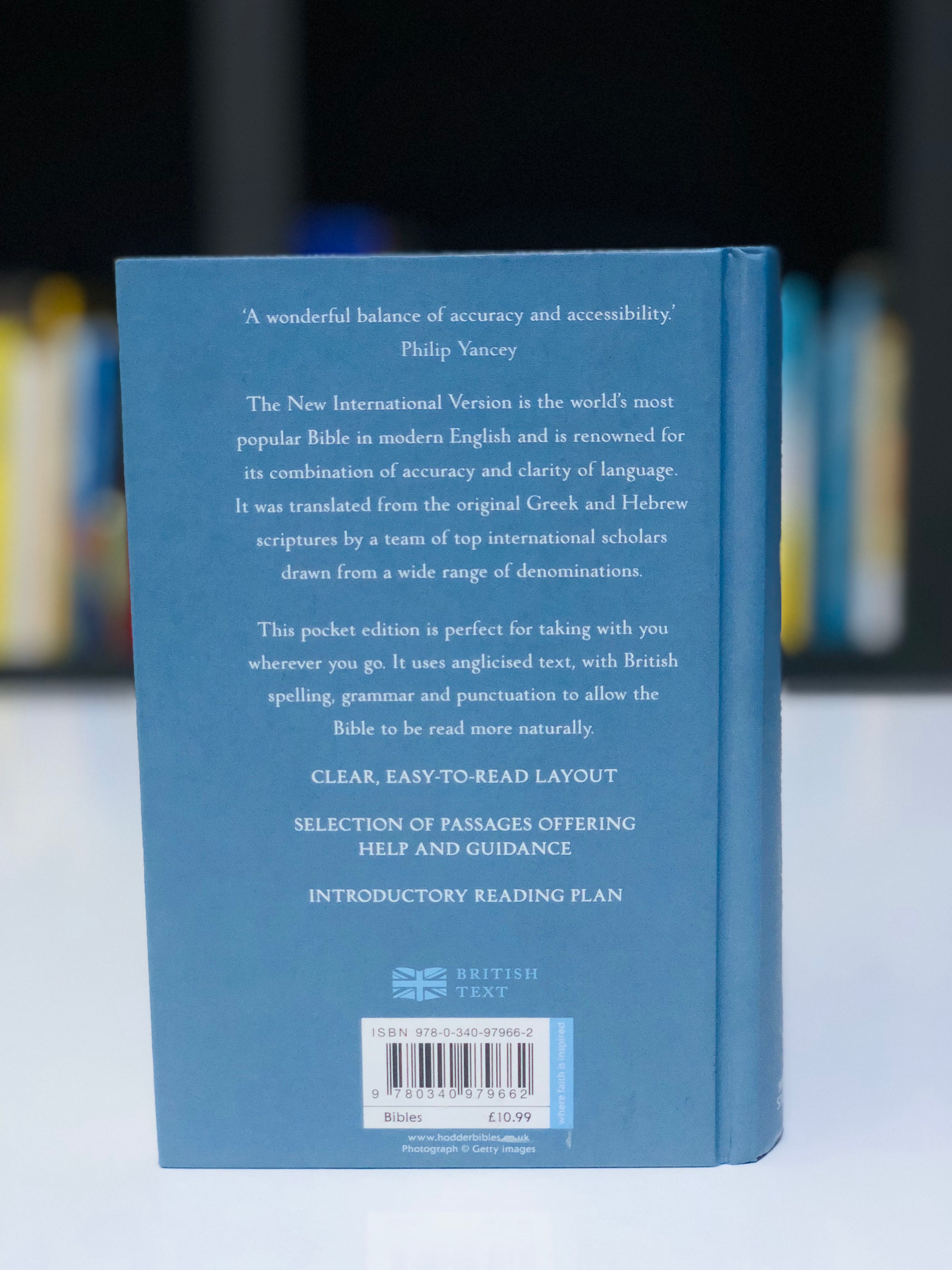 NIV Pocket Slate Hardback Bible